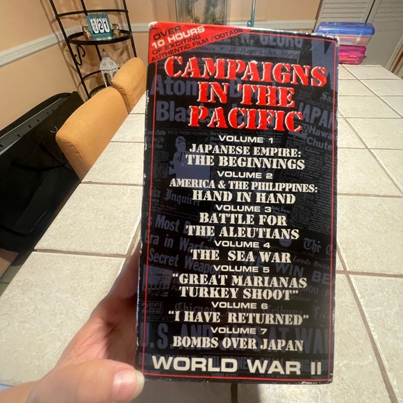 CAMPAIGNS IN THE PACIFIC Set of 7 VHS Tapes 1995 Vintage Documentary - Picture 13 of 13